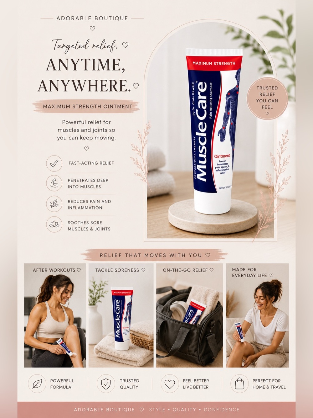 MuscleCare Maximum Strength Pain Relief